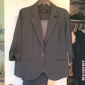 Grey business suit from Torrid